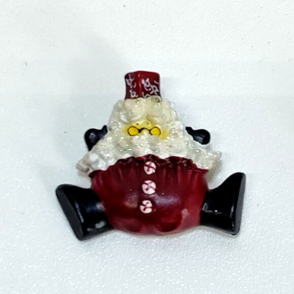 Holiday Earrings & A Santa Claus Pendant Set Red & Green Vintage Jingle Bells - Picture 4 of 13